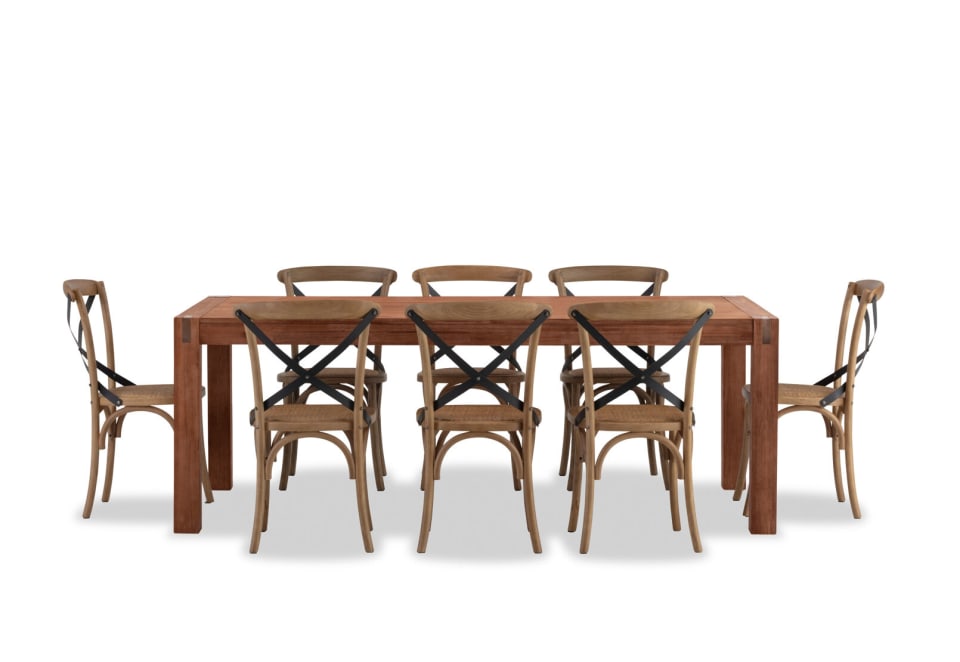 SILVERWOOD 9 Piece Suite with Avantee Chairs