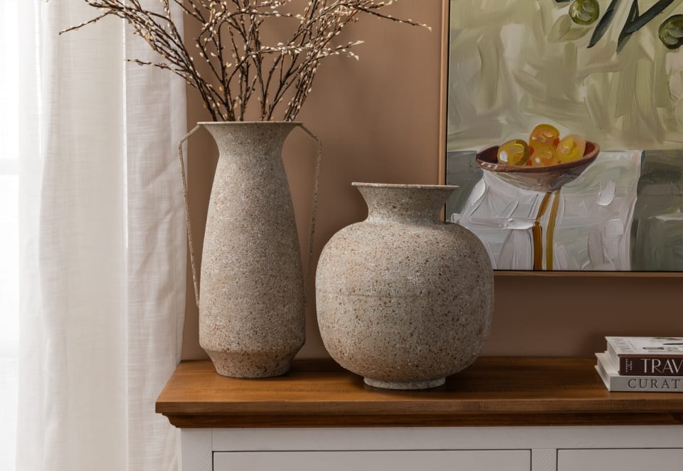 MERALYN 42CM Metal Vase
