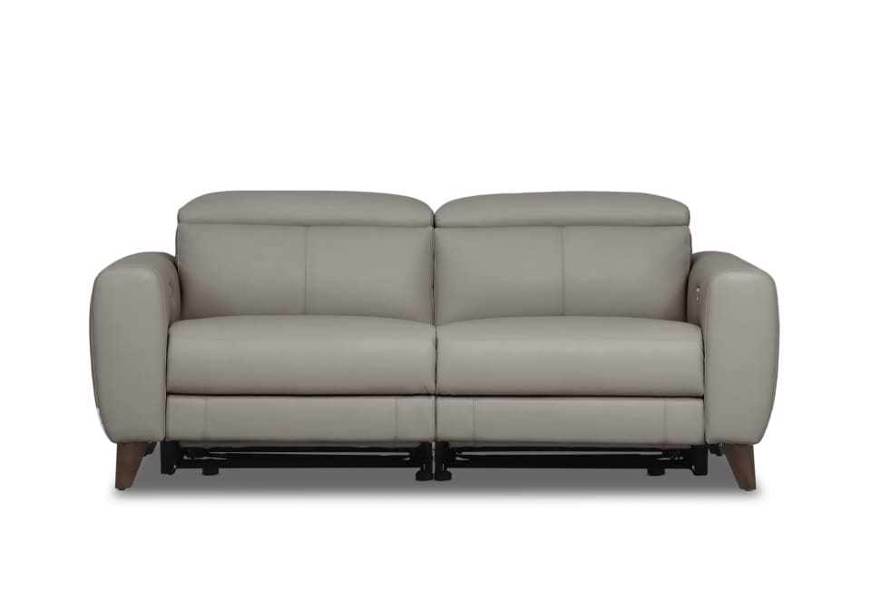 SPECTRA LEATHER 2 Seater with 2 Electric Recliners