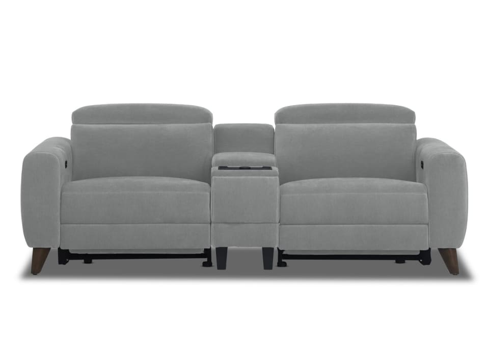 SPECTRA FABRIC 2 Seat Electric Recliner with Console