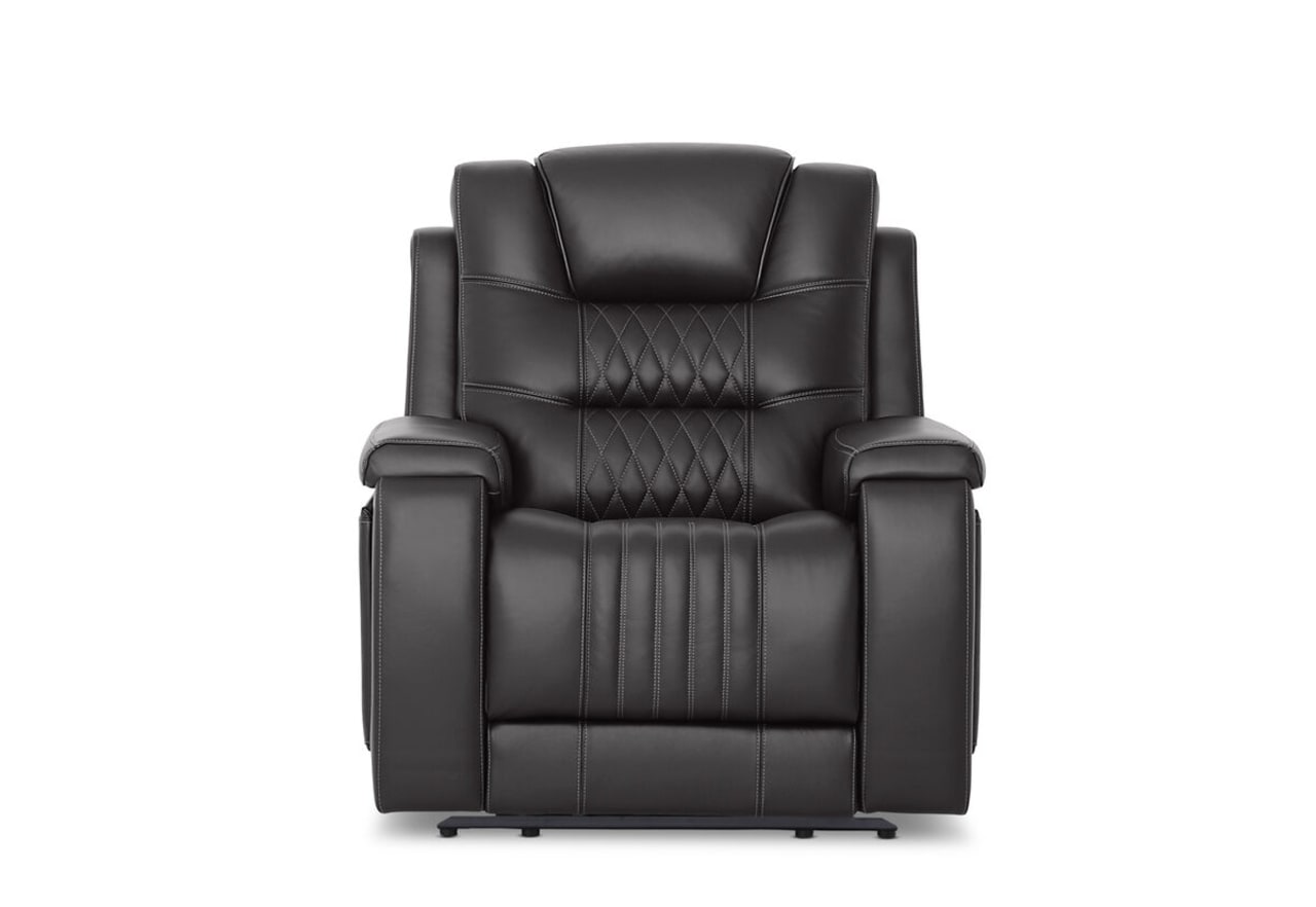 AGASSI LEATHER Dual Electric Recliner – image 1 of 3