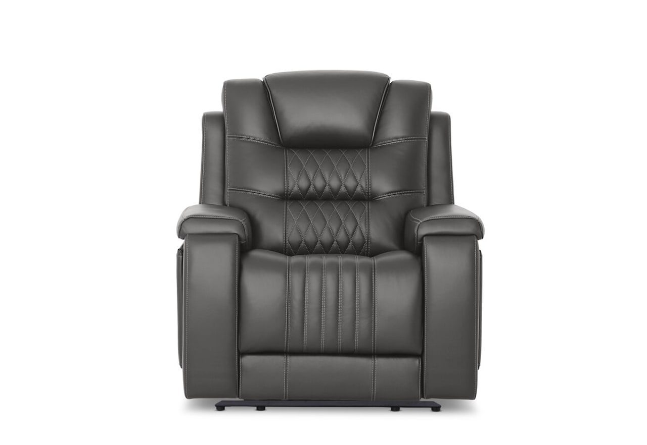 AGASSI LEATHER Dual Electric Recliner – image 1 of 3