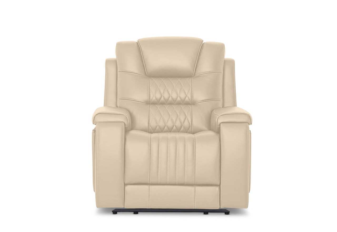 AGASSI LEATHER Dual Electric Recliner – image 1 of 3