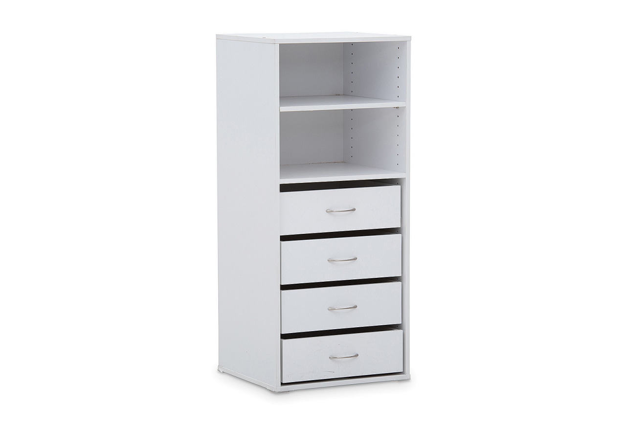 SPACESAVER Module 4 Drawer Unit with 2 Shelves – image 2 of 4