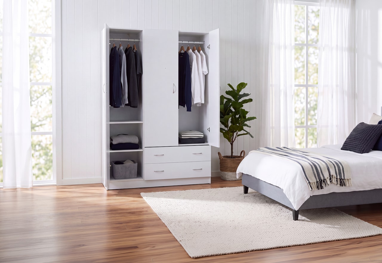 SPACESAVER Combo Robe 3 Door 2 Drawer – image 1 of 7