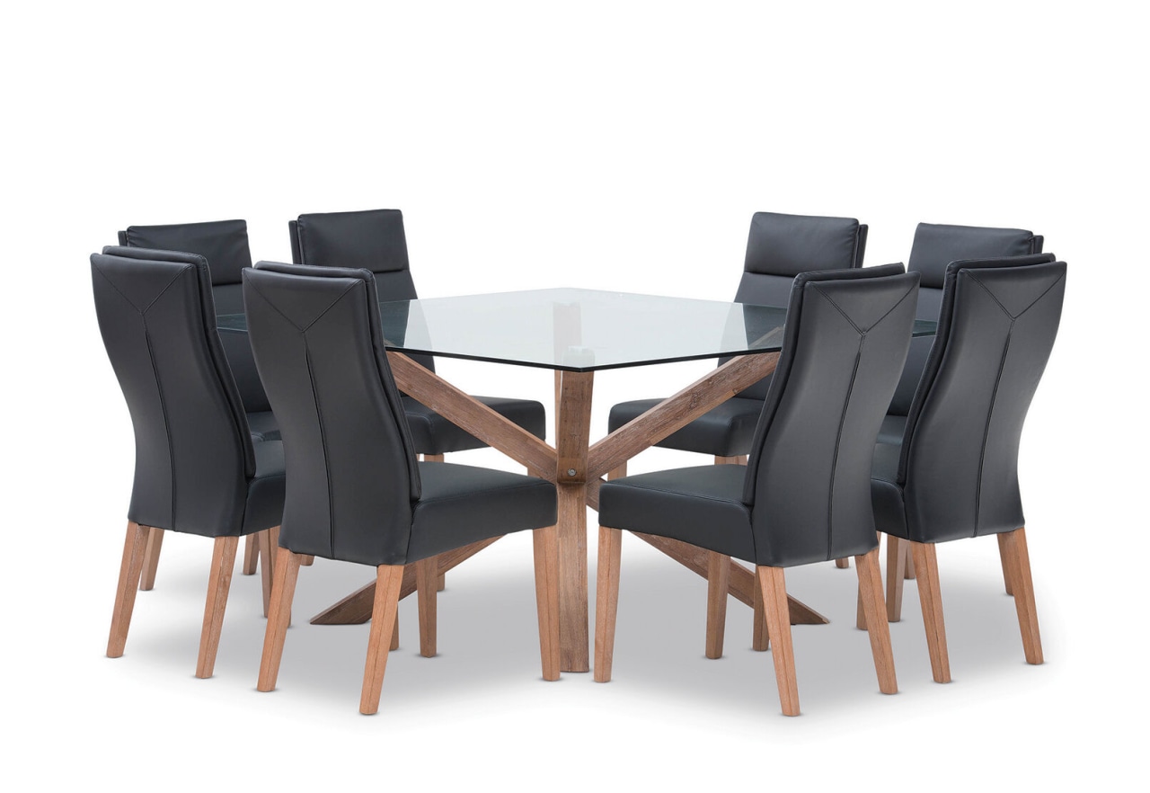 PROMENADE 9 Piece Dining Suite with Asheville Dining Chairs – image 4 of 8