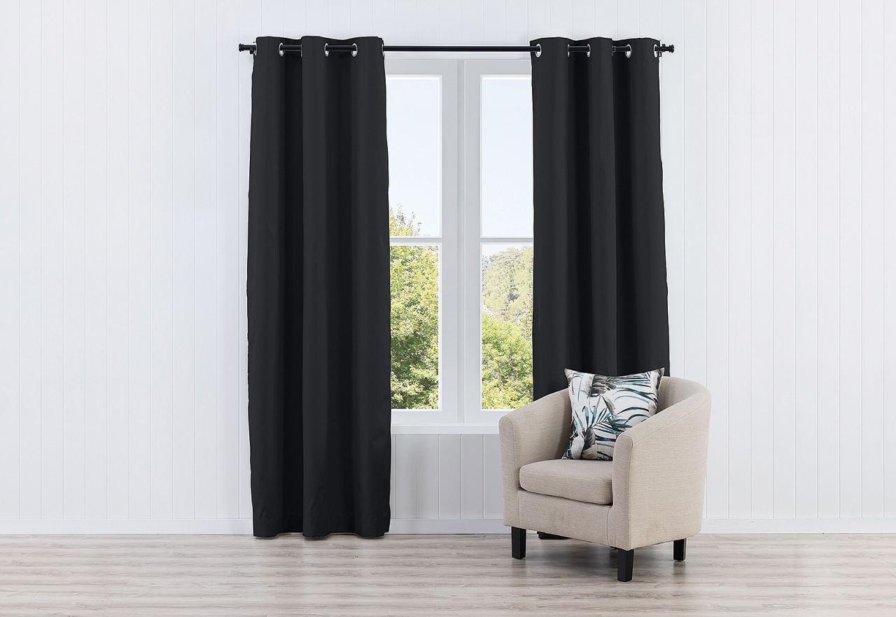 DALLAS (Basford) Textured Eyelet - Block Out Curt 120 x 223cm(8P) – image 1 of 2