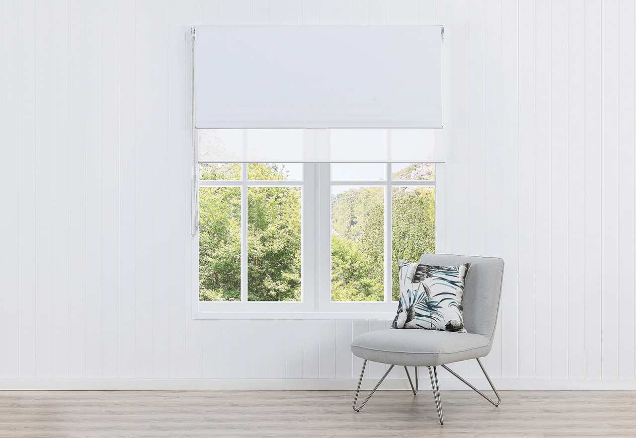 DUSK Duo Roller Blind - Blockout & Sheer 60 x 240cm – image 1 of 4