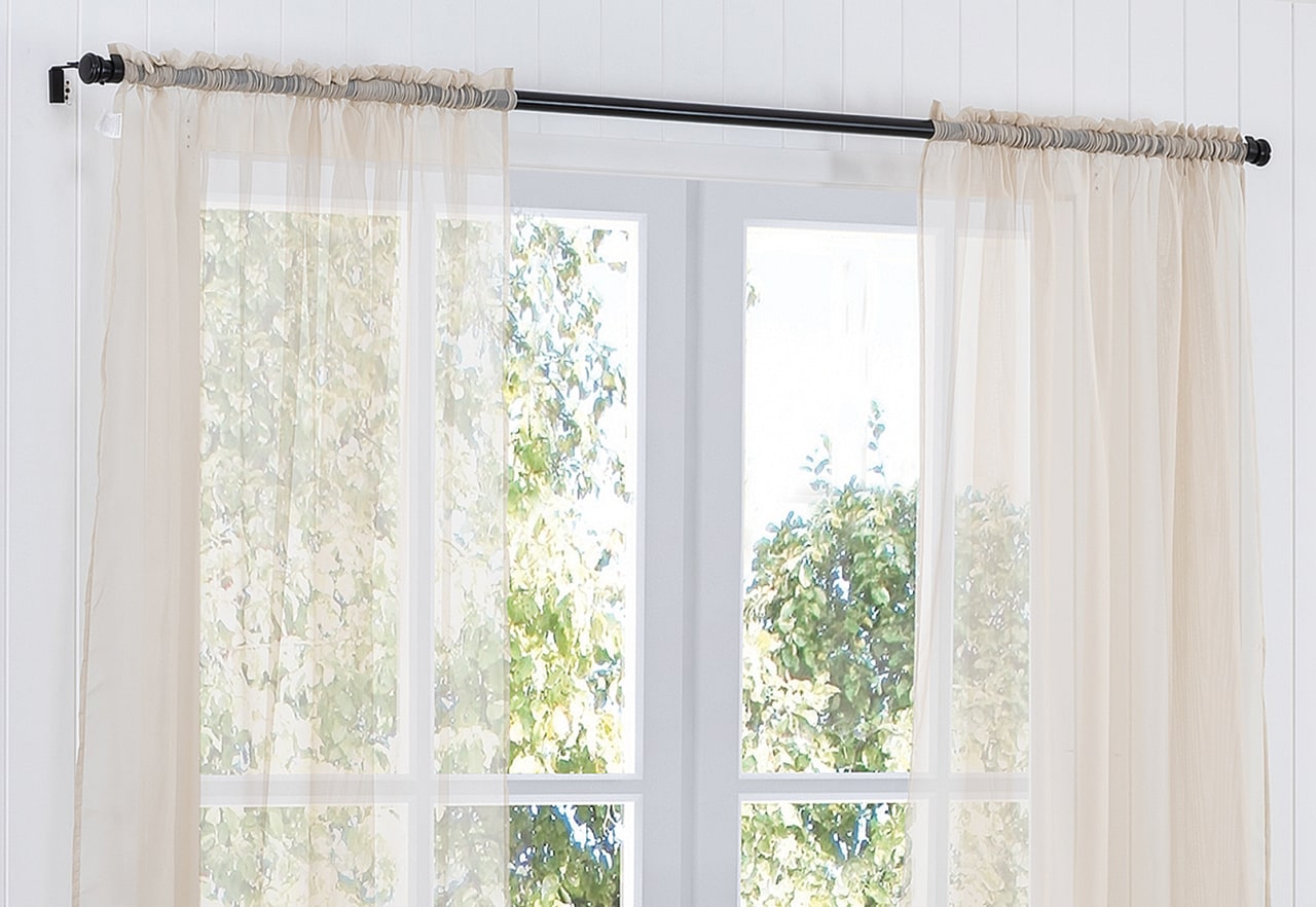 MIST Voile Rod Pocket Curtain with Hemming Tape 135 x 290cm – image 2 of 2