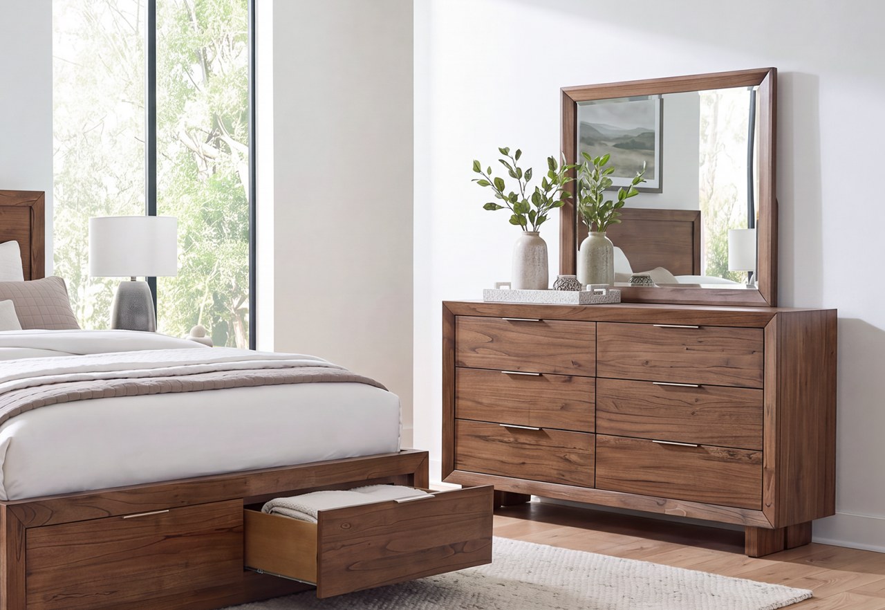 SORVINO Dresser With Mirror – image 1 of 8