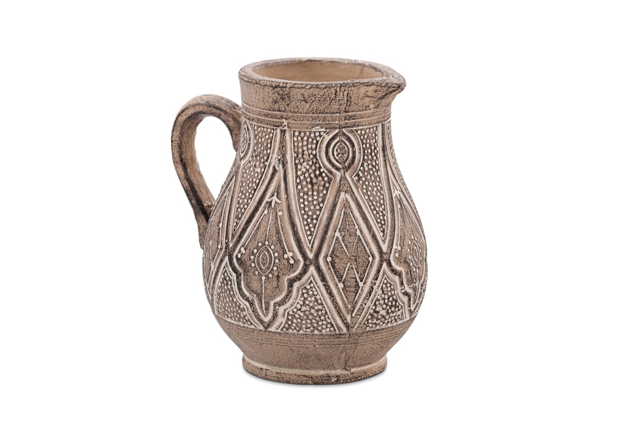 DEWANTI 25..5cm Tribal Terracotta Jug – image 1 of 1