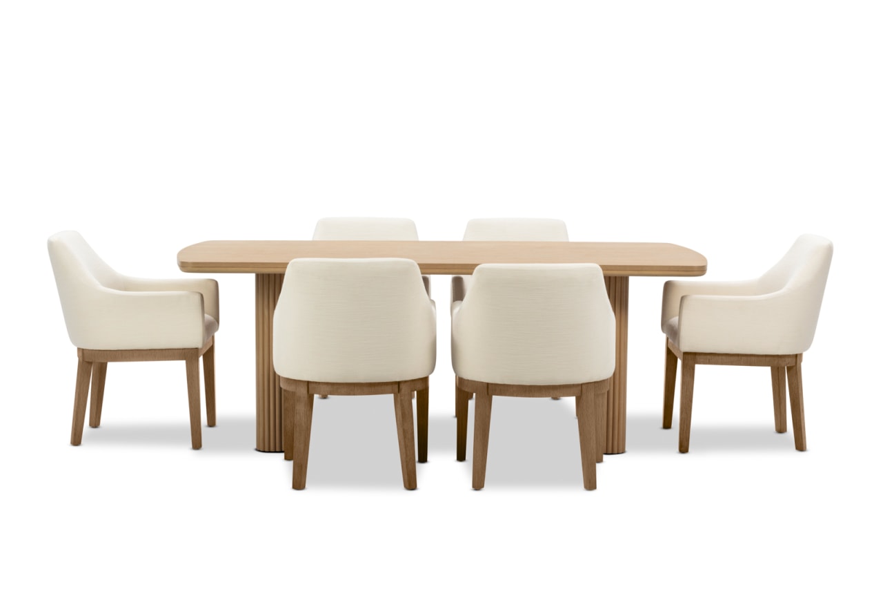 MIRAN 7 Piece 2100 Dining Suite with Armondo Dining Chairs – image 2 of 7