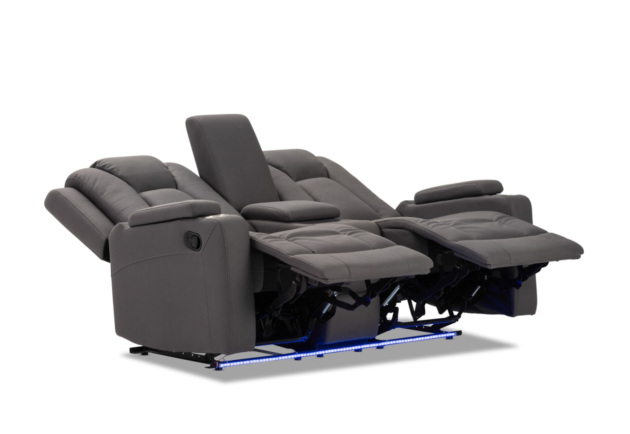 TRAVIS FABRIC 2 Seater with Recliners and Console – image 11 of 23