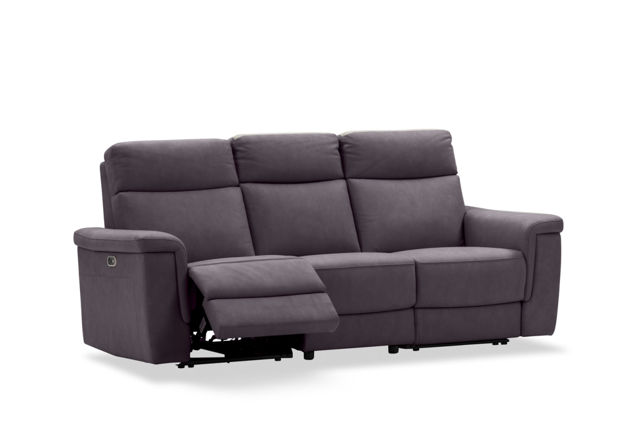 SERGIO FABRIC 3 Seater with 2 inbuilt Electric Recliners – image 4 of 18
