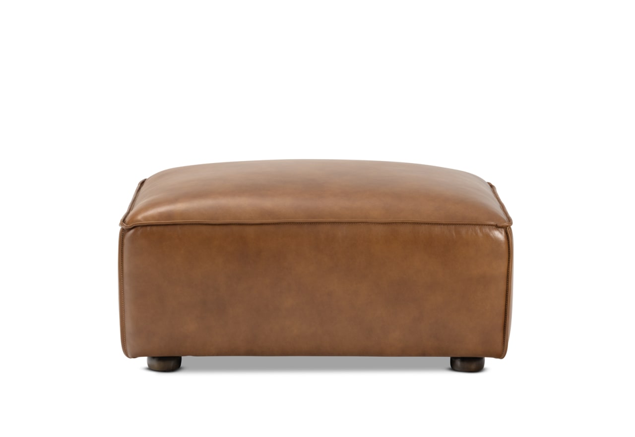 BARTELLE LEATHER Ottoman – image 2 of 6