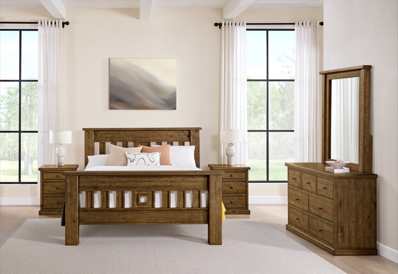 WILLOWBROOK 4 Piece Queen Bed Dresser Suite – image 2 of 2