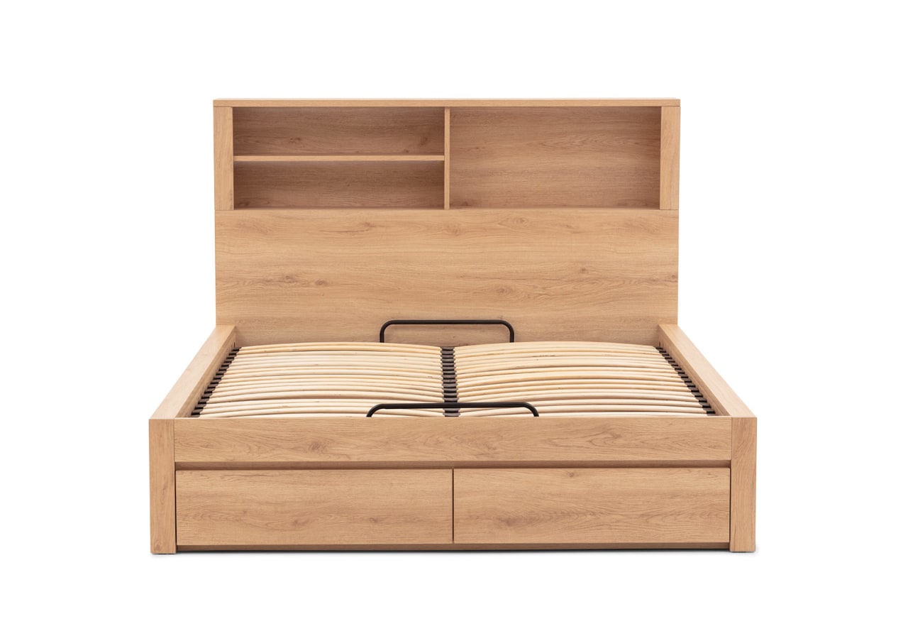 COLWYN BAY Queen Gas Lift Bed with 2 Drawers – image 6 of 26