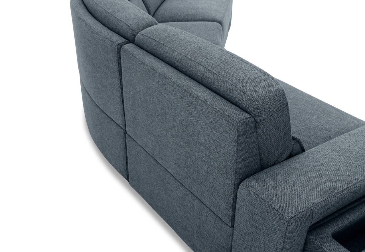 ELISEO FABRIC 4 Seater Wedge Sofa – image 11 of 12