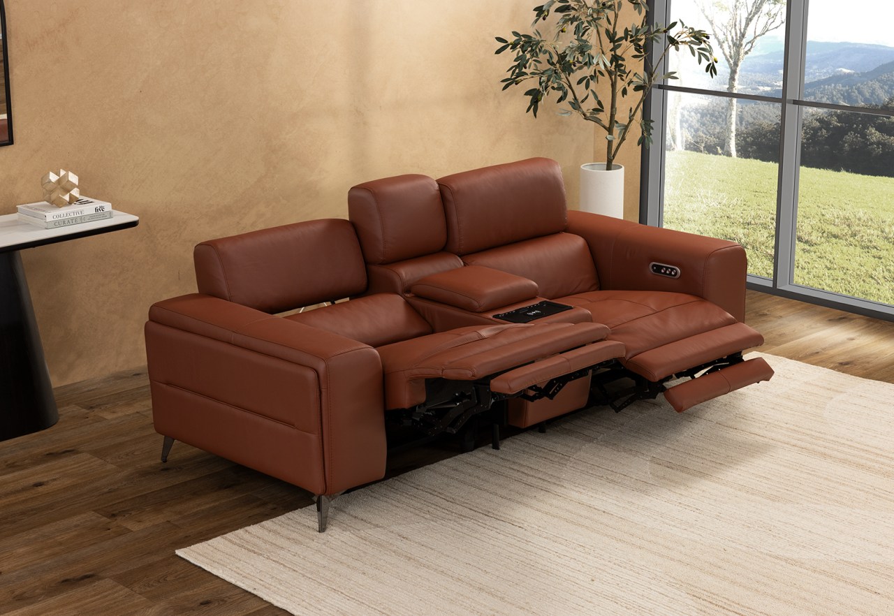 SINATRA LEATHER Media 2 Seater with Inbuilt Electric Recliners – image 18 of 22