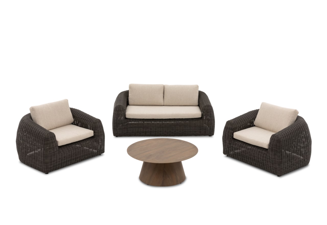 CENDANA 4 Piece Outdoor Lounge Setting – image 3 of 9