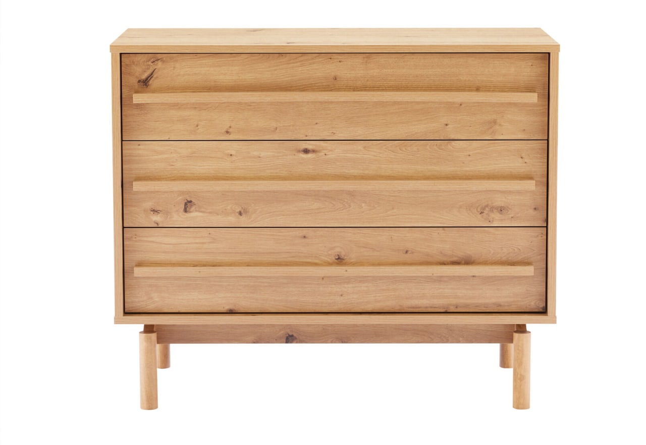 GOLDEN 3 Drawer Low Tall Chest – image 2 of 8