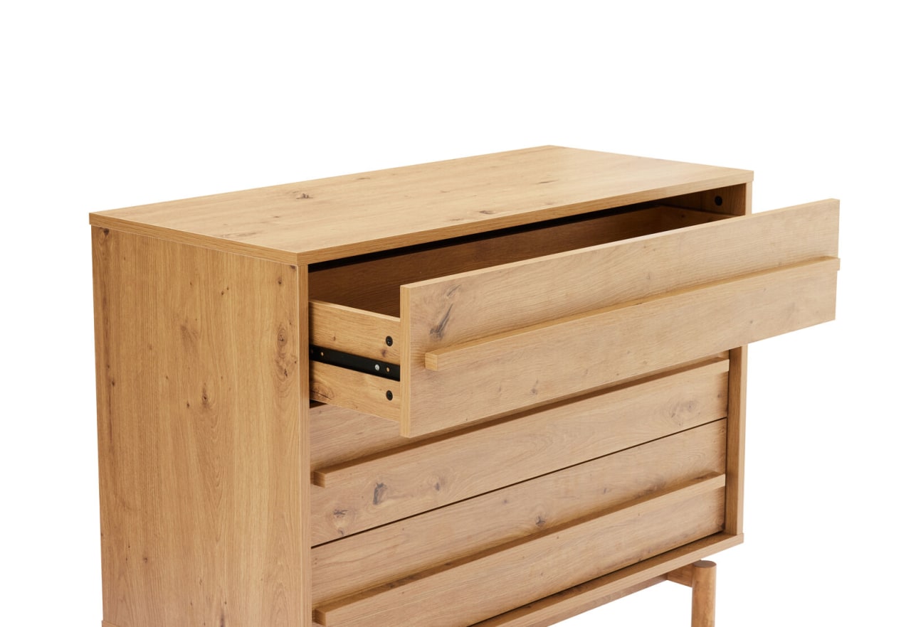 GOLDEN 3 Drawer Low Tall Chest – image 7 of 8