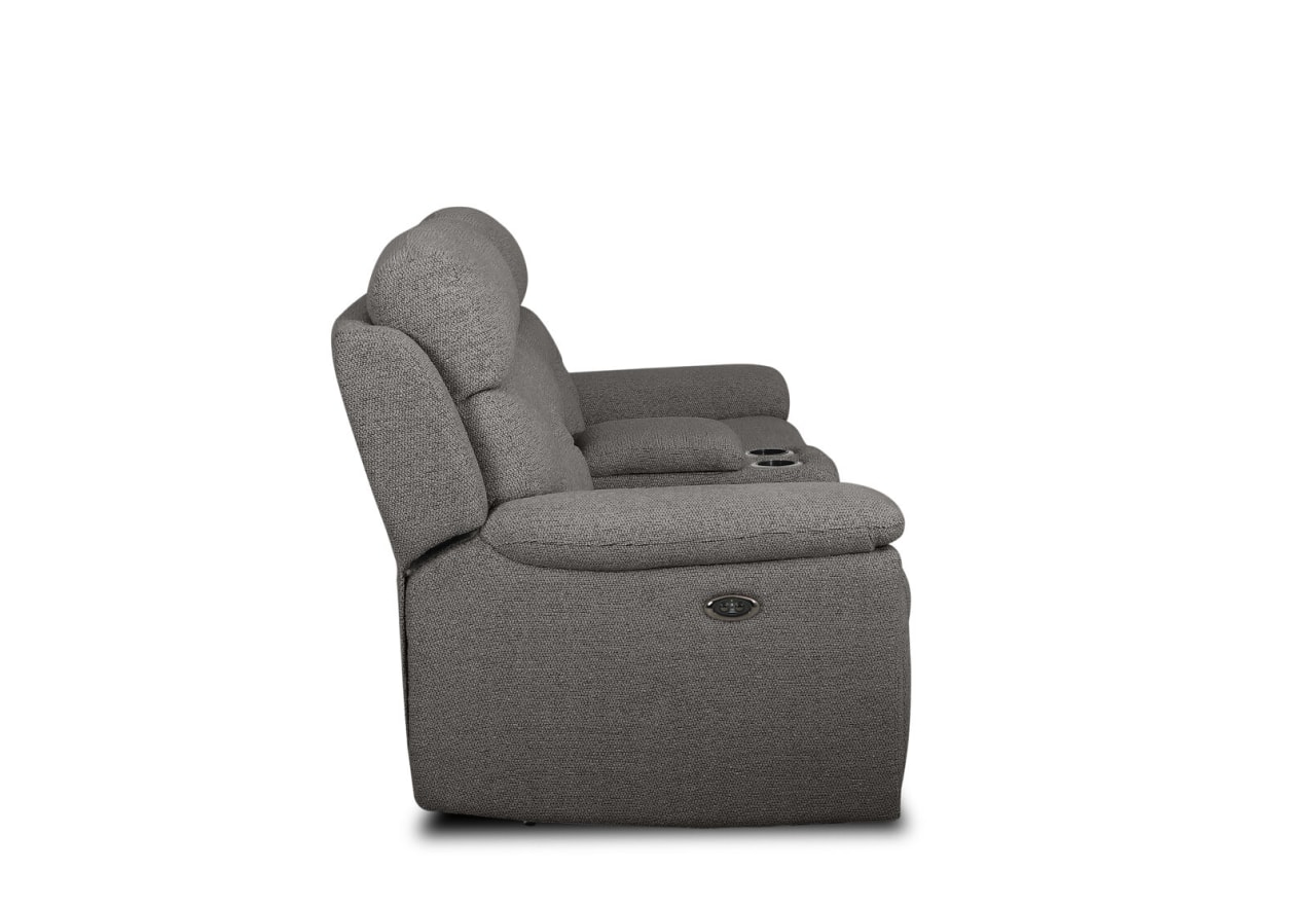KINGSBRIDGE FABRIC 2 Seater Electric Recliners with Console – image 5 of 9