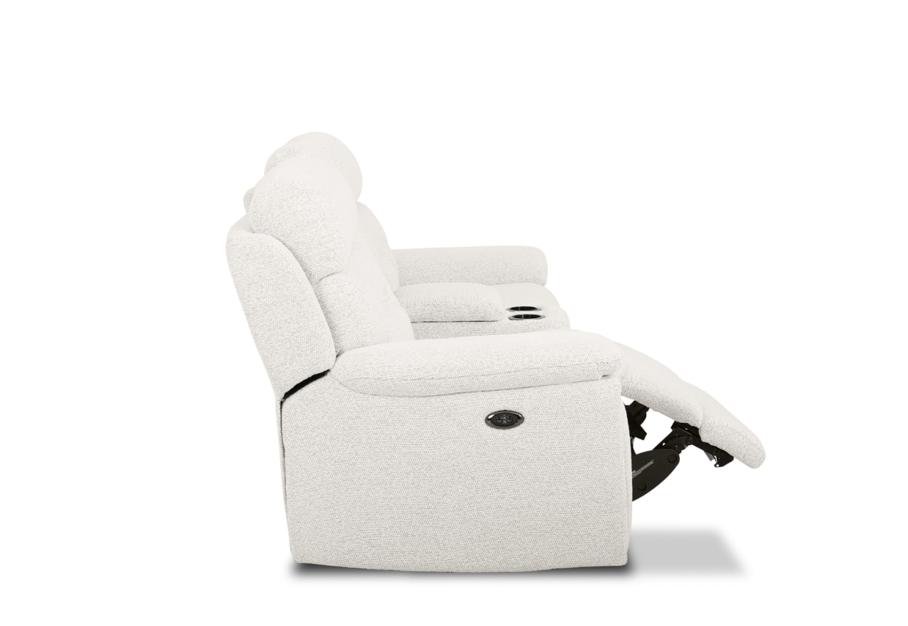 KINGSBRIDGE FABRIC 2 Seater Electric Recliners with Console – image 4 of 9