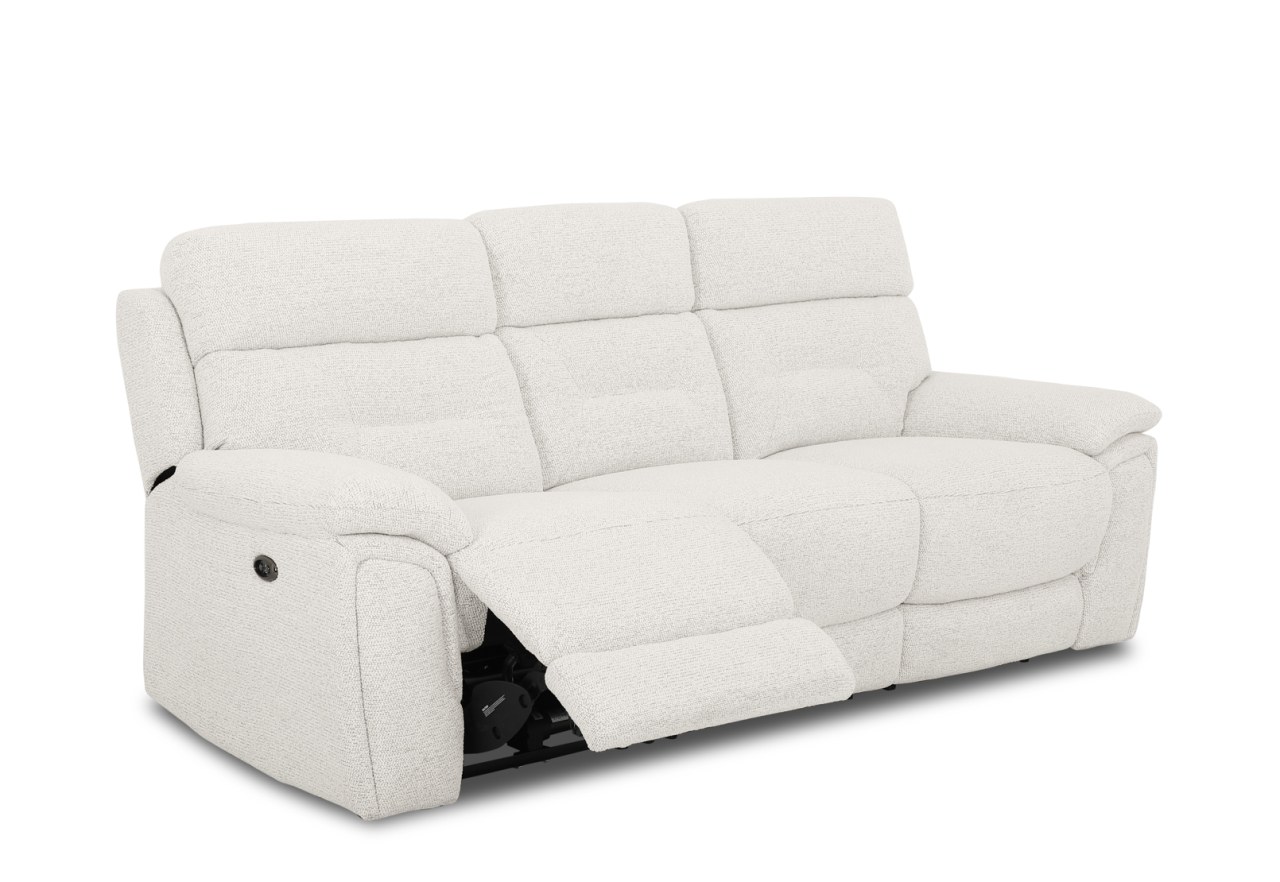KINGSBRIDGE FABRIC 3 Seater Electric Recliners – image 4 of 9