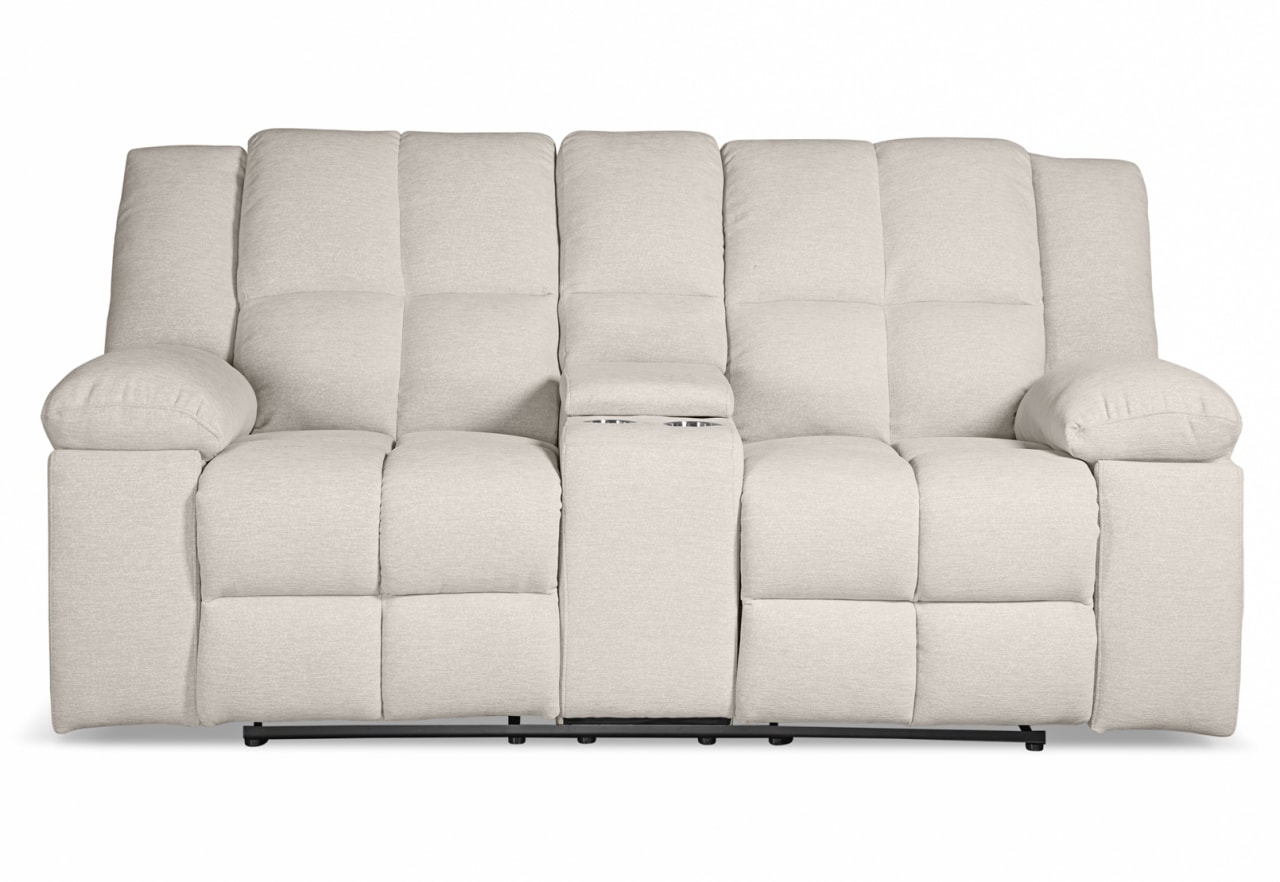 KRAVITZ FABRIC 2 Seater with Electric Recliners and Console – image 2 of 10