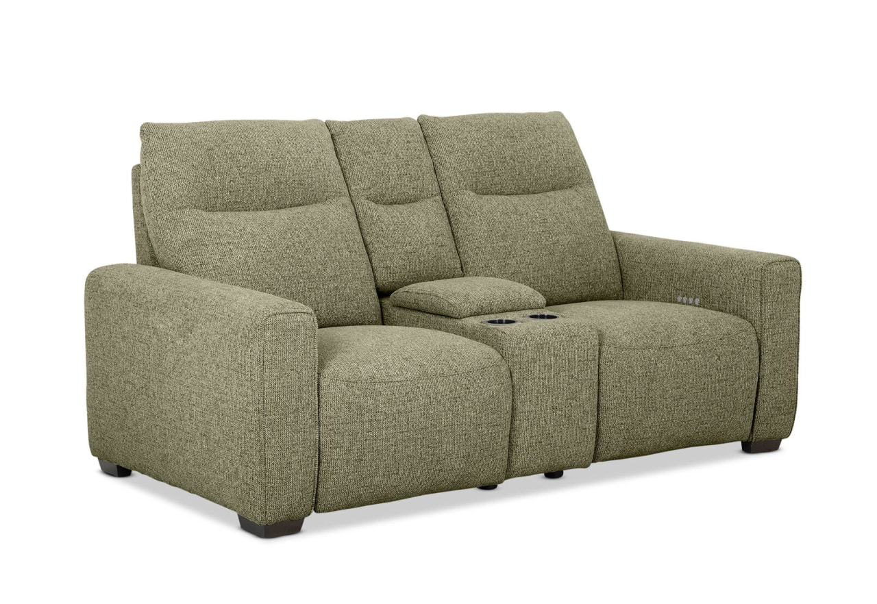 MATIAS FABRIC 2 Seater Electric Recliners with Console – image 4 of 11