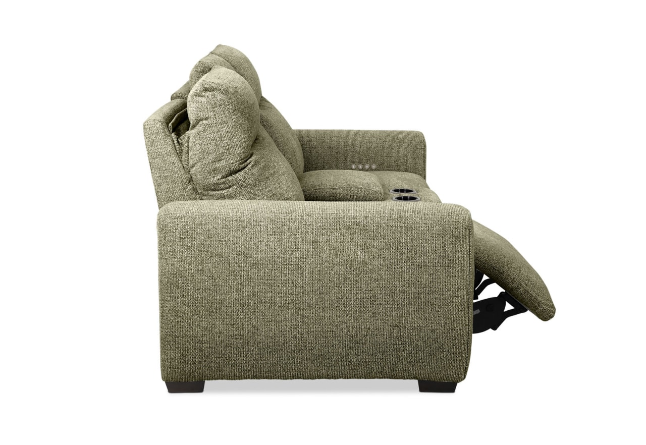 MATIAS FABRIC 2 Seater Electric Recliners with Console – image 10 of 11