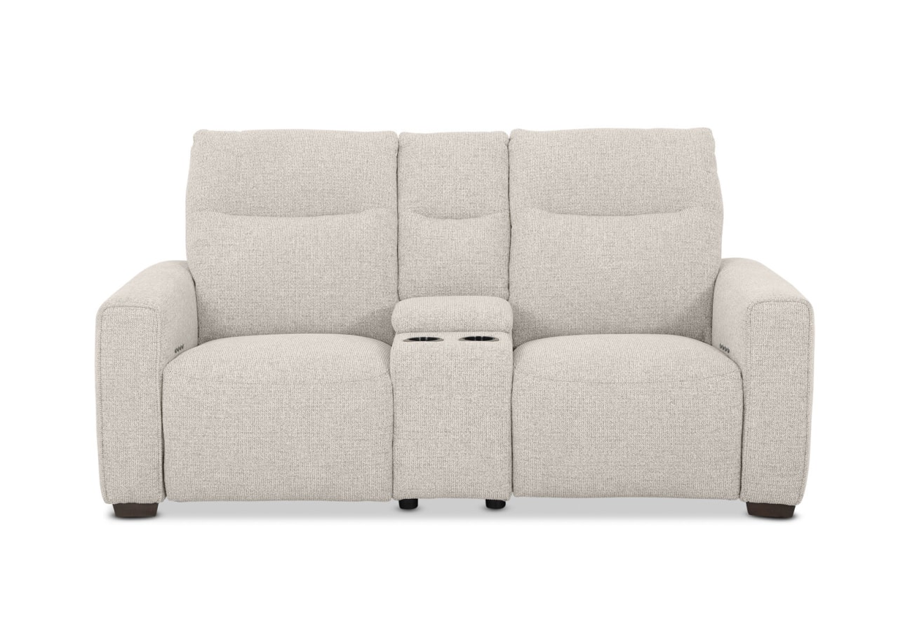 MATIAS FABRIC 2 Seater Electric Recliners with Console – image 1 of 11