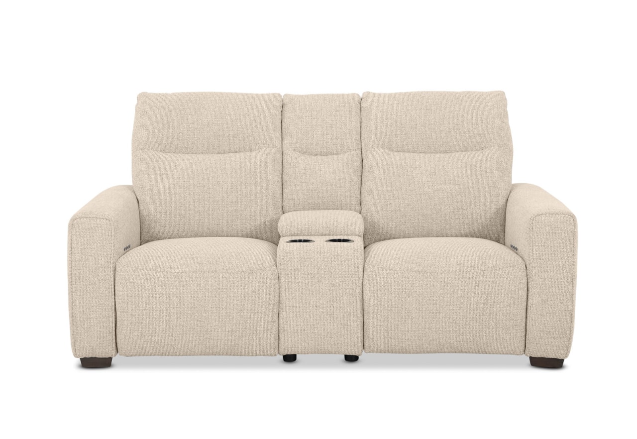 MATIAS FABRIC 2 Seater Electric Recliners with Console – image 1 of 11