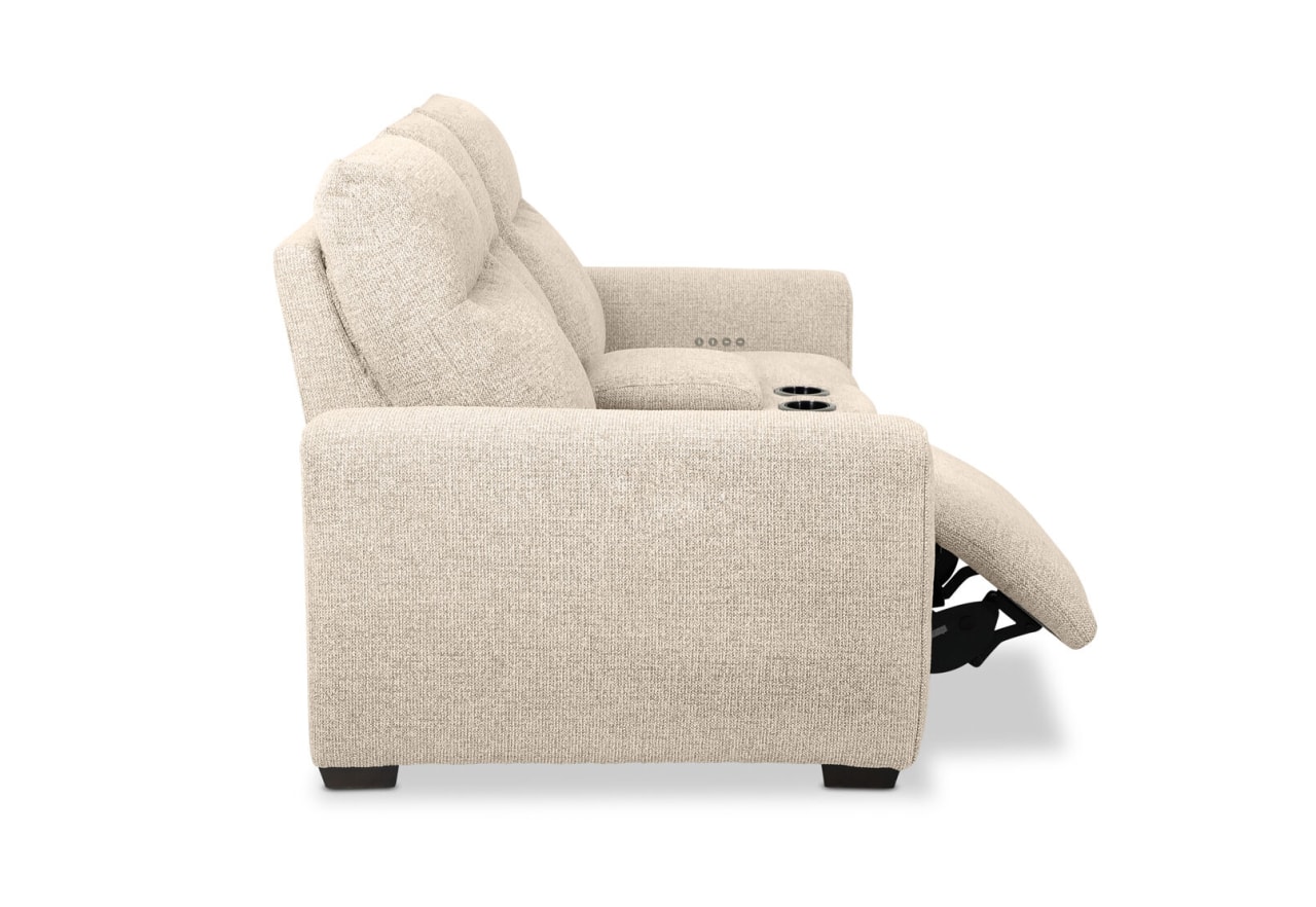 MATIAS FABRIC 2 Seater Electric Recliners with Console – image 9 of 11