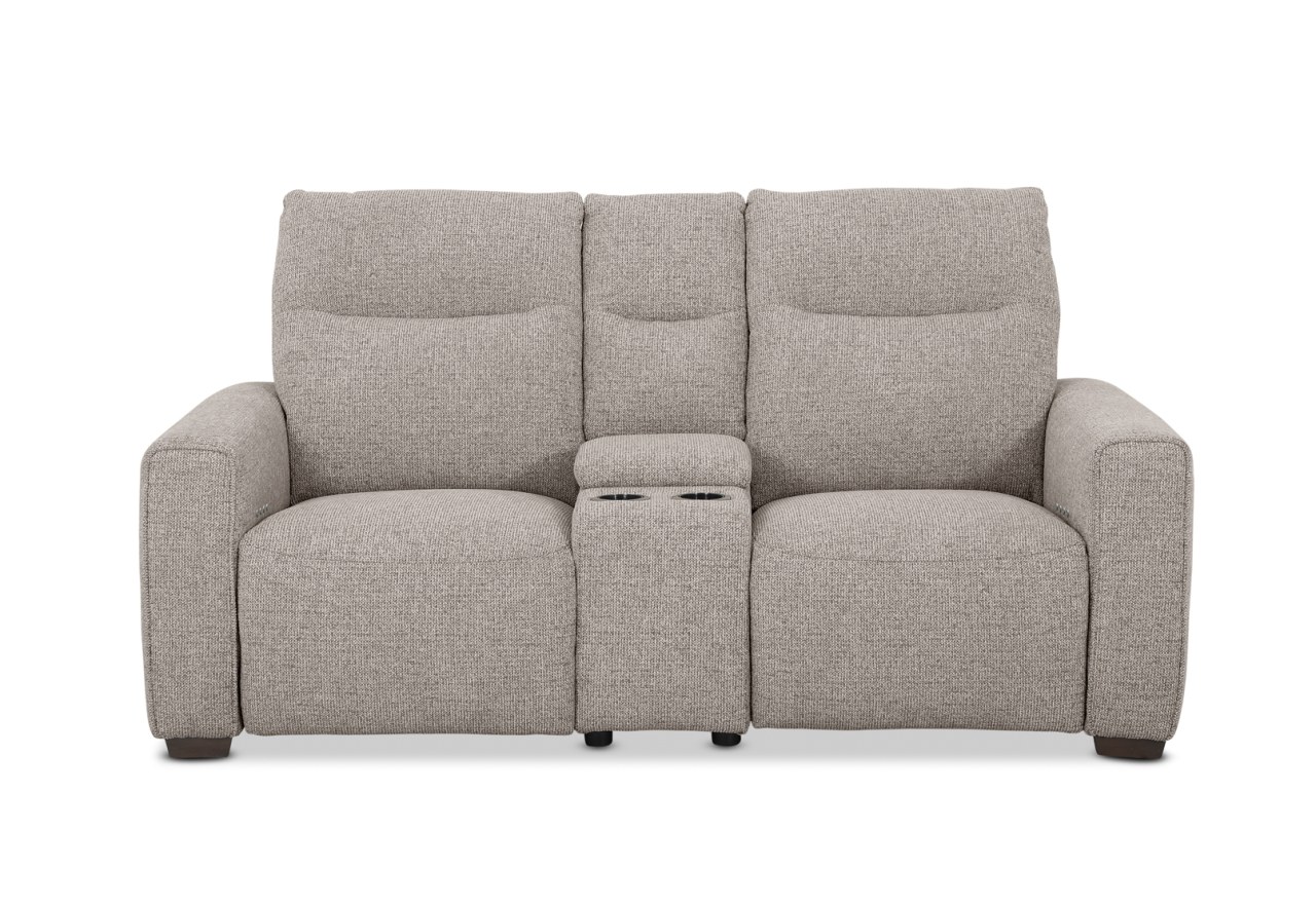 MATIAS FABRIC 2 Seater Electric Recliners with Console – image 1 of 11