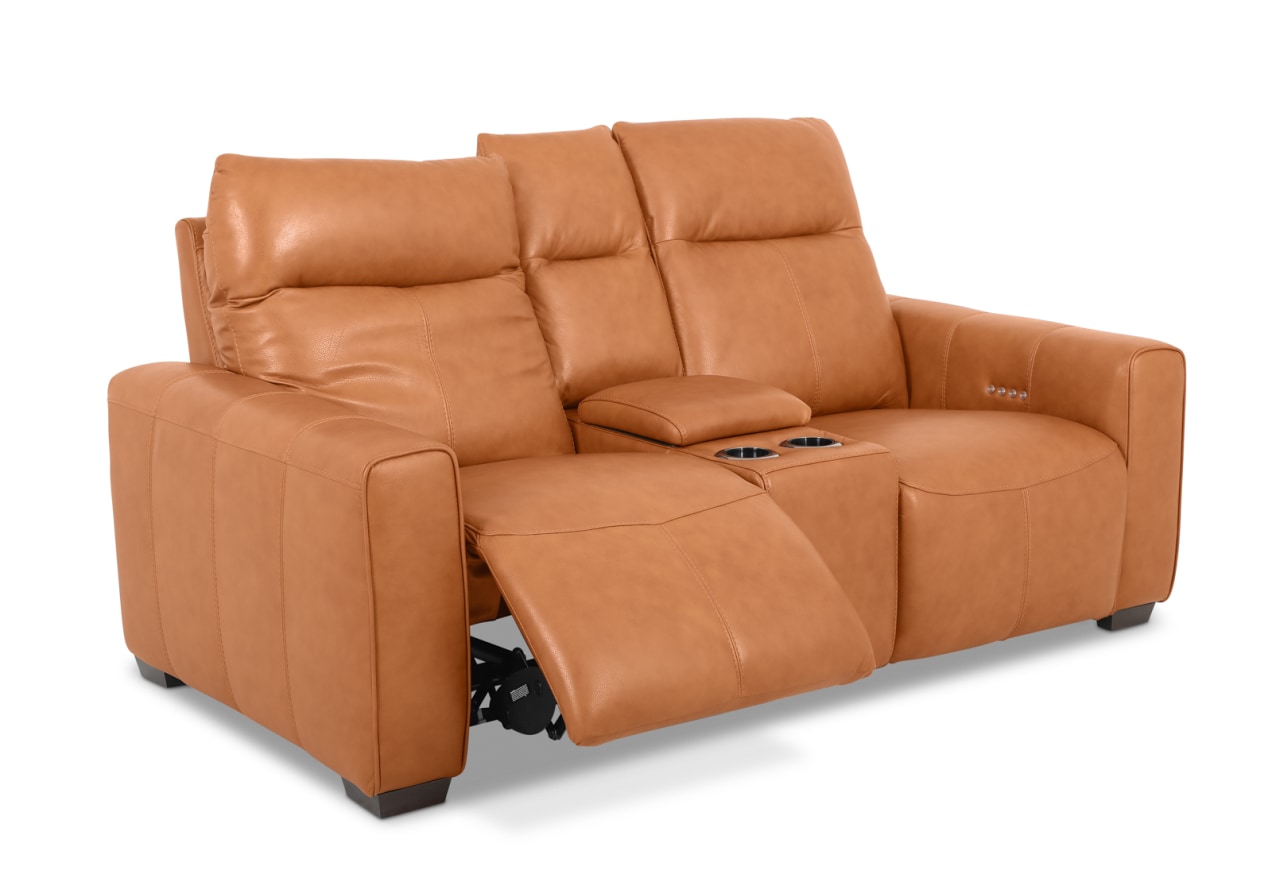 MATIAS LEATHER 2 Seater Electric Recliners with Console – image 7 of 12
