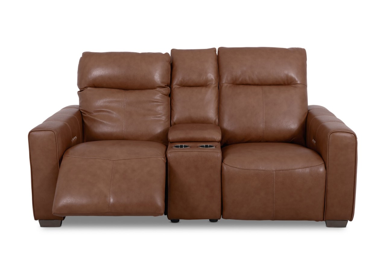 MATIAS LEATHER 2 Seater Electric Recliners with Console – image 5 of 10