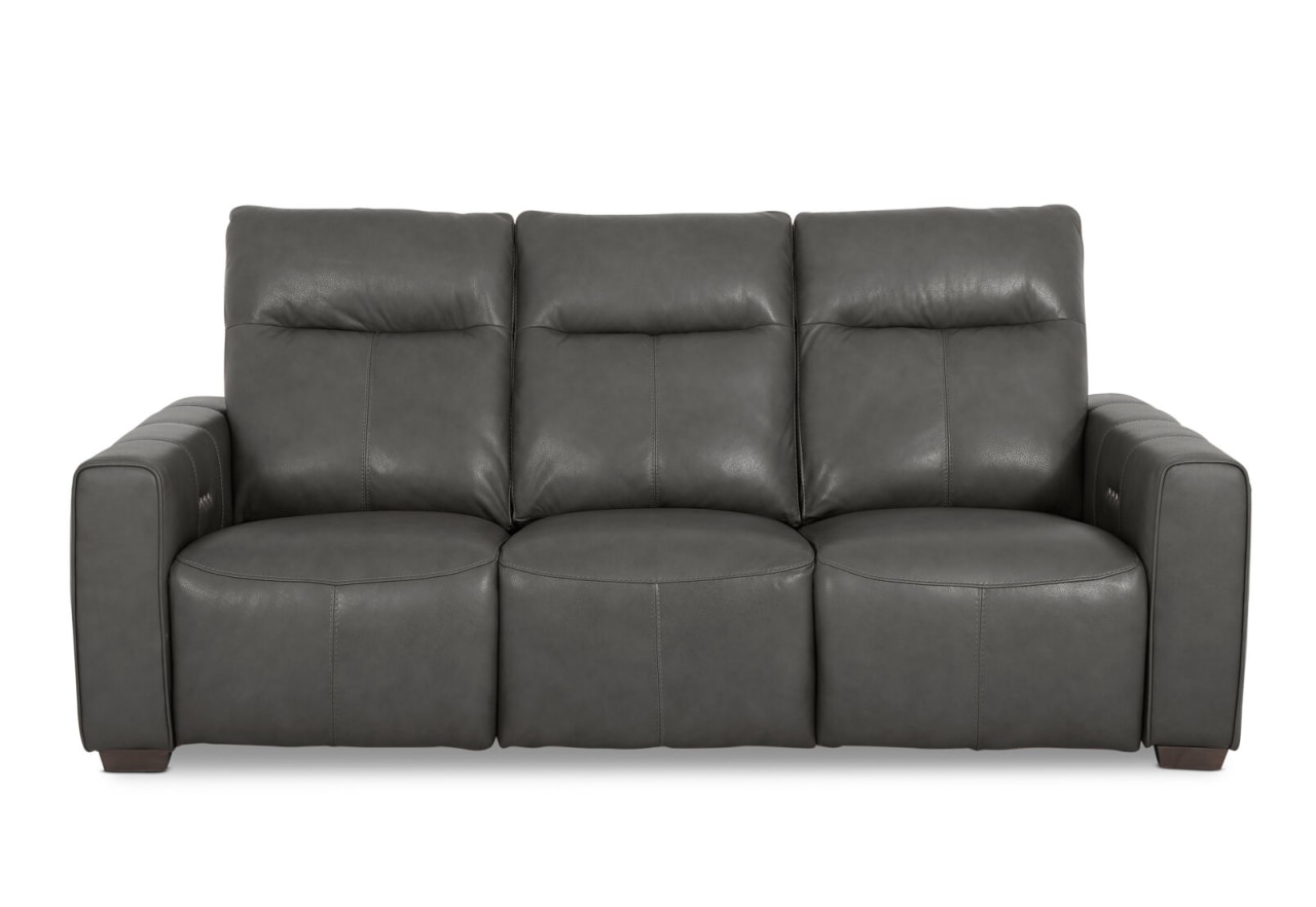 MATIAS LEATHER 3 Seater with 2 Inbuilt Electric Recliners – image 1 of 9