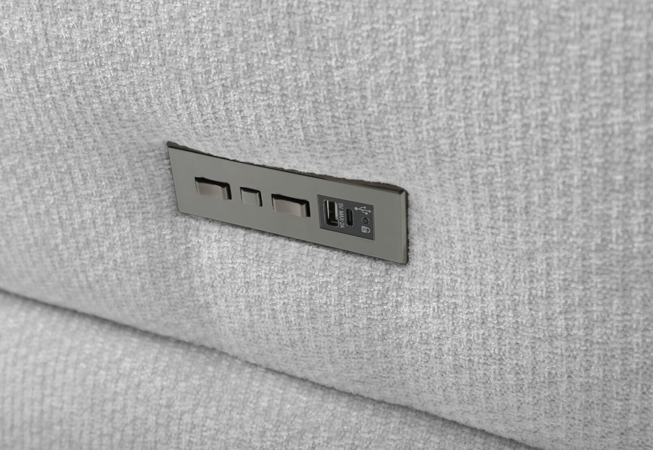 SUMMERVILLE FABRIC 2.5 Seater with 2 Inbuilt Electric Recliners – image 9 of 11