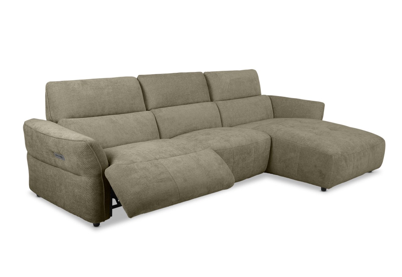 SUMMERVILLE FABRIC 3 Seater Right Hand Facing Chaise with Inbuilt Electric Recliner – image 5 of 13
