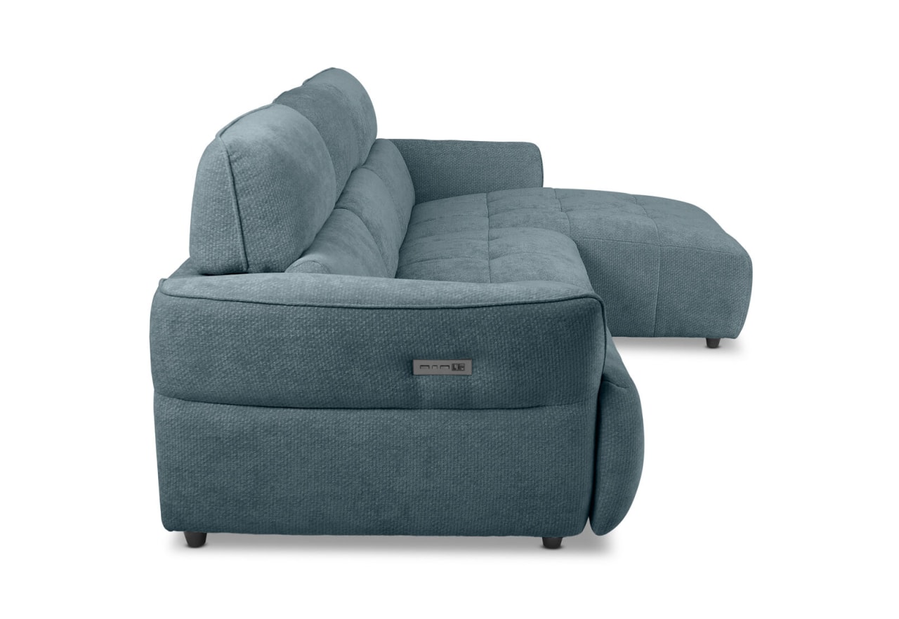 SUMMERVILLE FABRIC 3 Seater Right Hand Facing Chaise with Inbuilt Electric Recliner – image 7 of 13