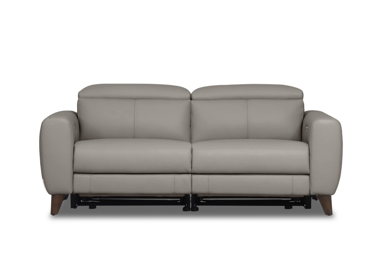 SPECTRA LEATHER 2 Seater with 2 Electric Recliners – image 1 of 8