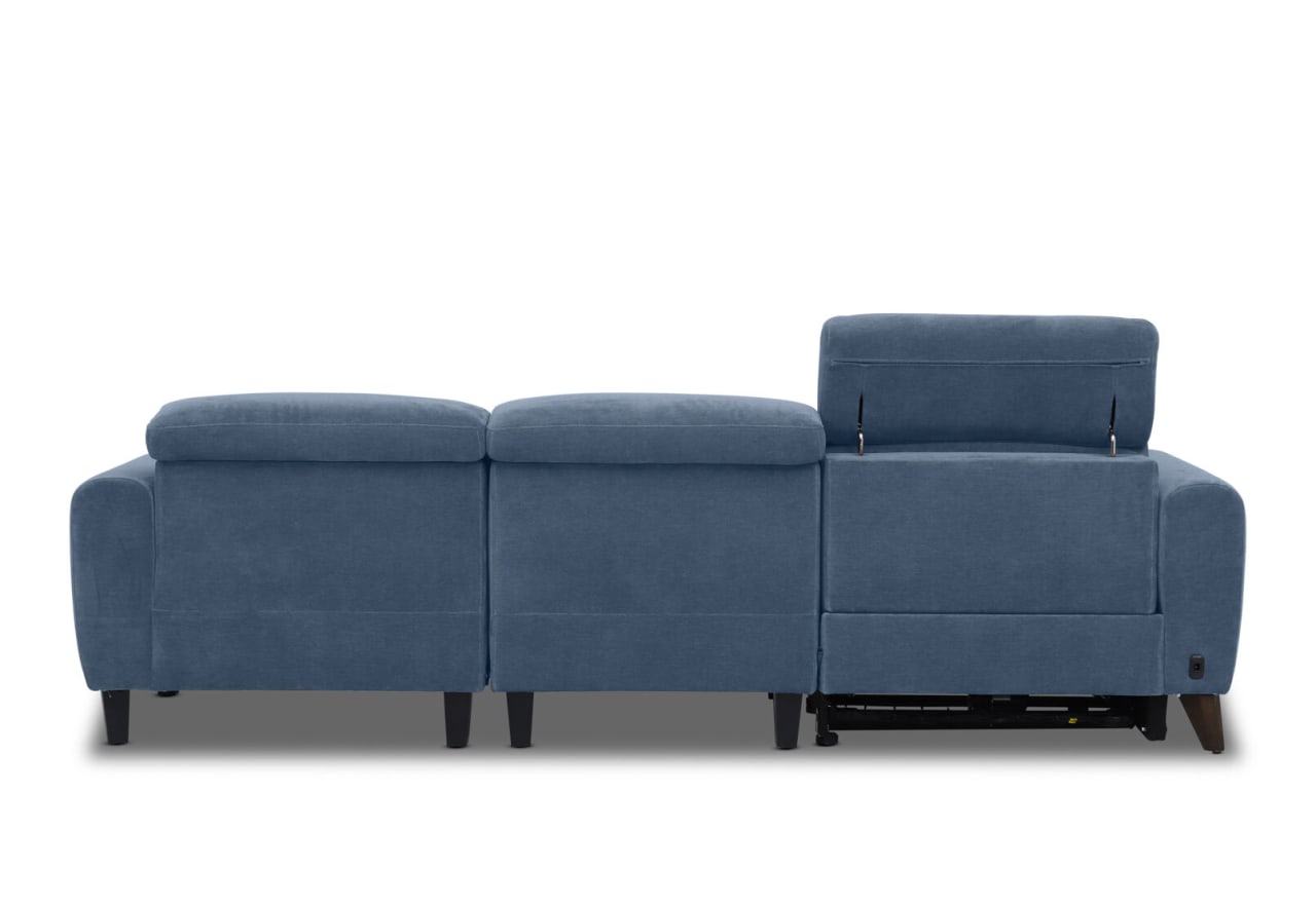 SPECTRA FABRIC 3 Seater Electric Recliner with Right Hand Facing Chaise – image 4 of 8