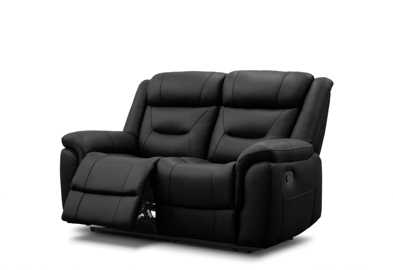 BRAYLON LEATHER 2 Seater with 2 Manual Recliners – image 3 of 7