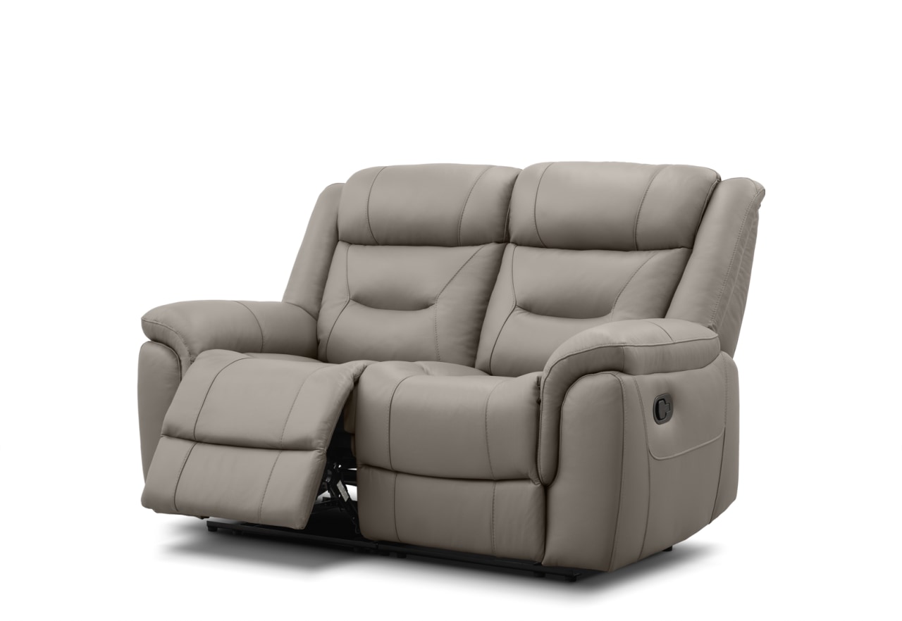 BRAYLON LEATHER 2 Seater with 2 Manual Recliners – image 3 of 7