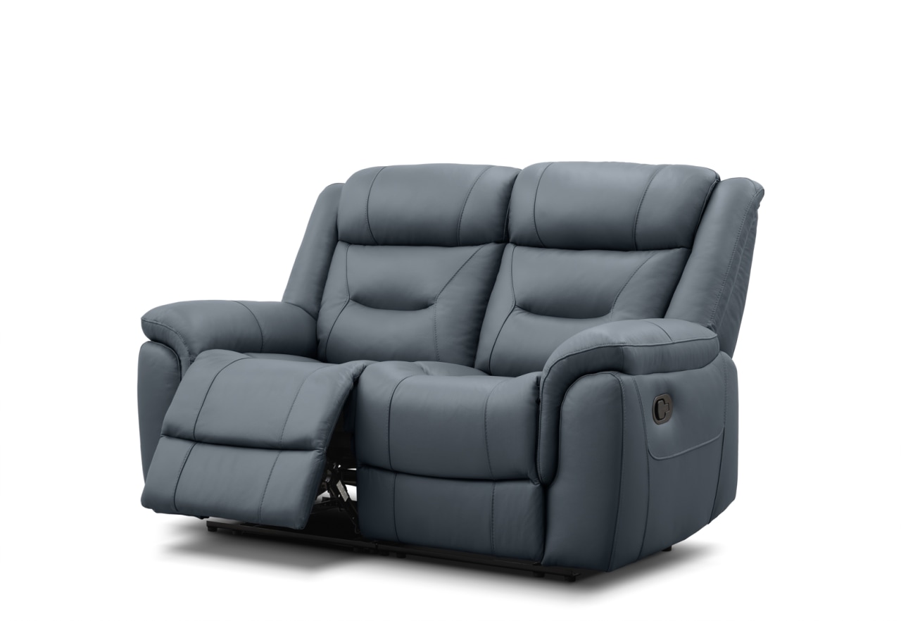 BRAYLON LEATHER 2 Seater with 2 Manual Recliners – image 3 of 7