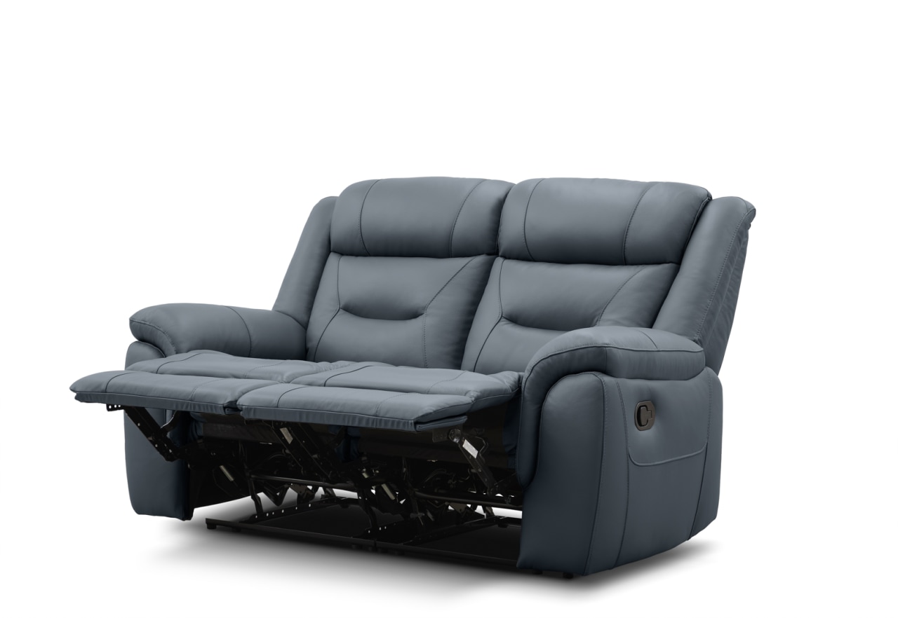 BRAYLON LEATHER 2 Seater with 2 Manual Recliners – image 4 of 7