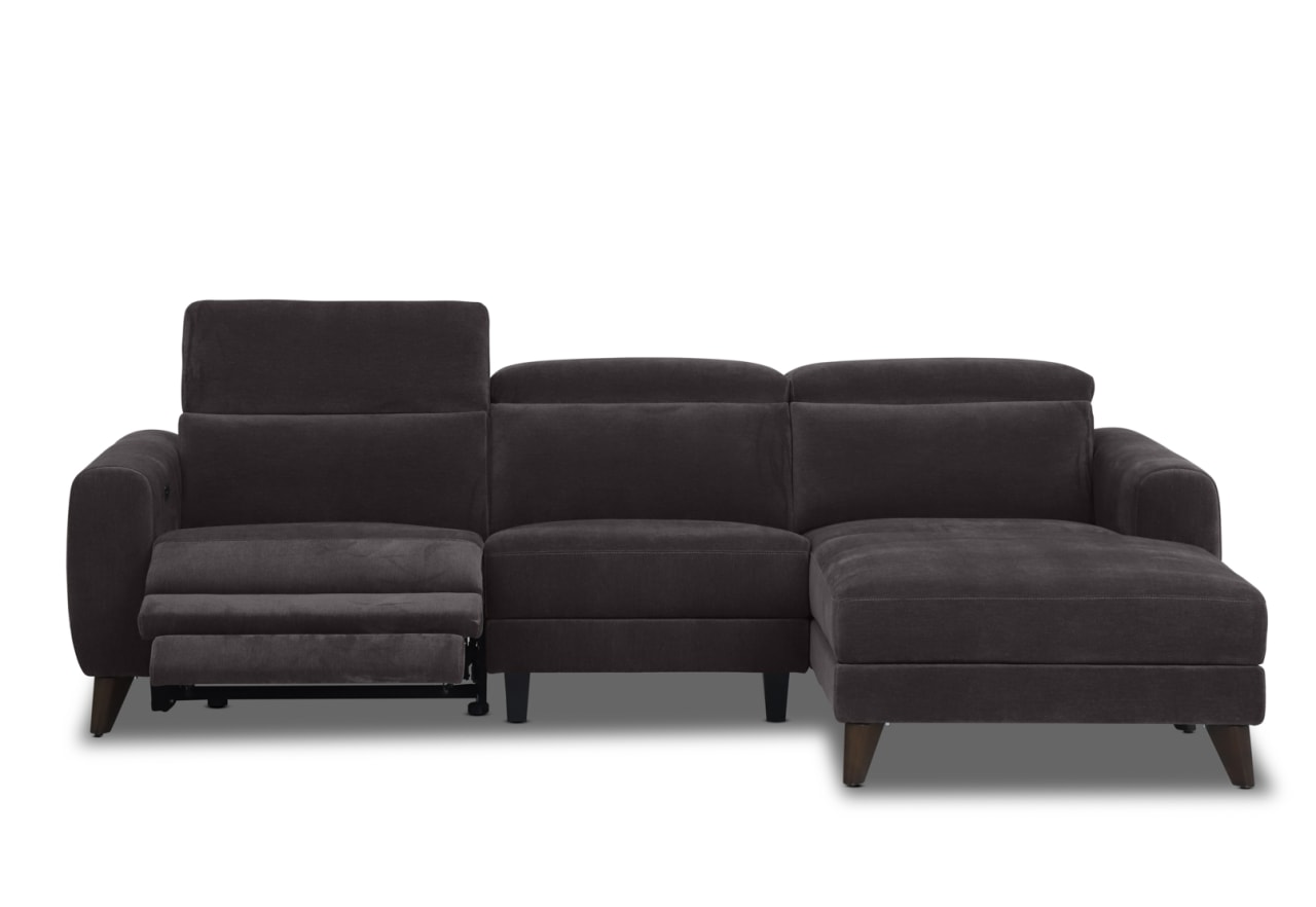SPECTRA FABRIC 3 Seater Electric Recliner with Right Hand Facing Chaise – image 4 of 10