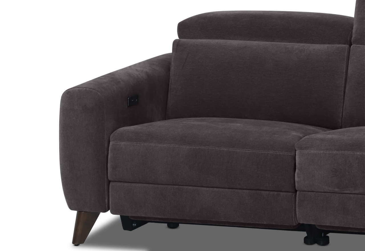 SPECTRA FABRIC 3 Seater Electric Recliner with Right Hand Facing Chaise – image 8 of 10